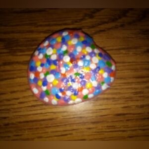 Hand Painted Rock by Me Multicolor